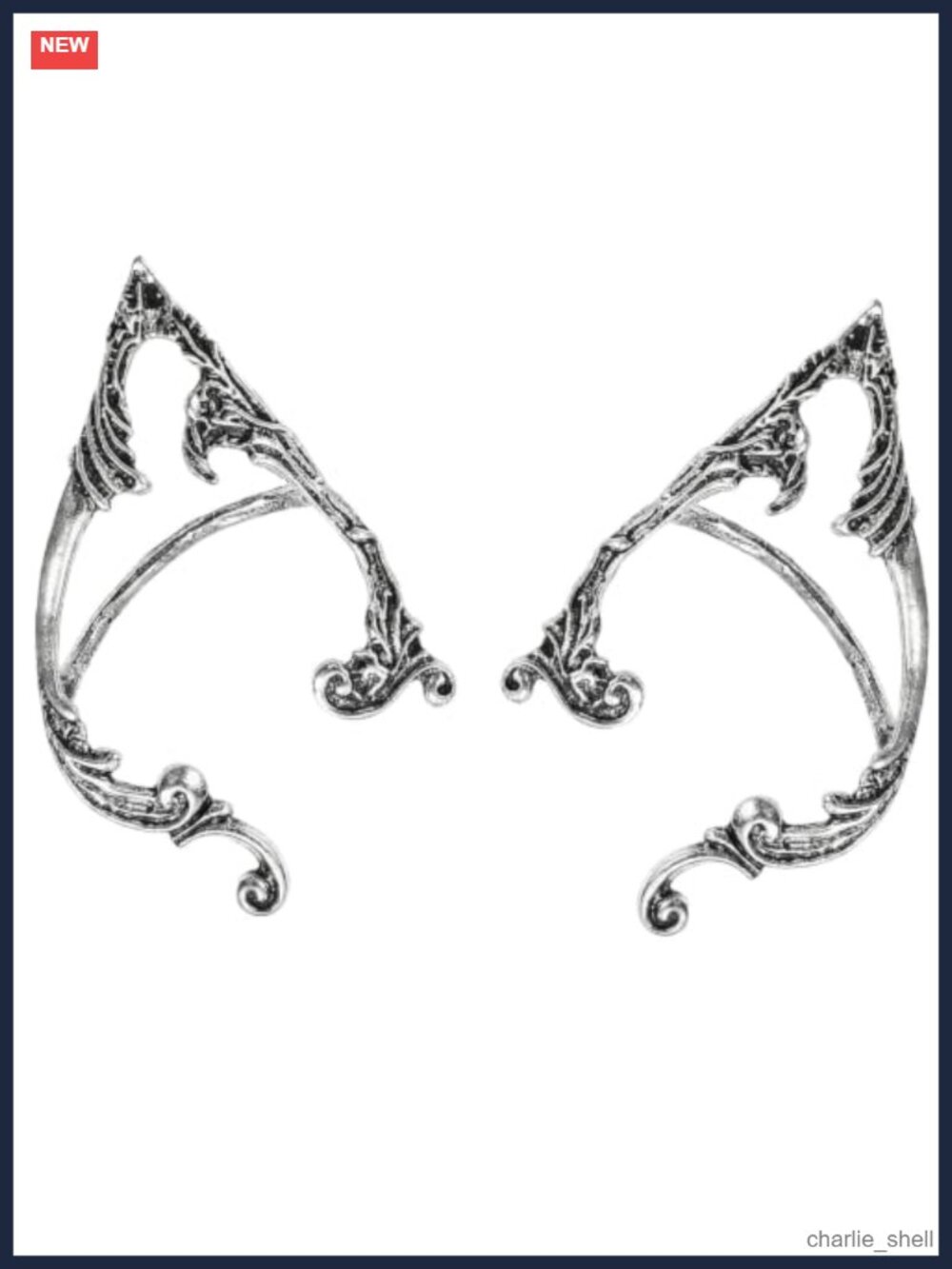 Butterfly Elf Ear Cuffs Clip On Wing Wrap Fairy Cosplay Jewelry